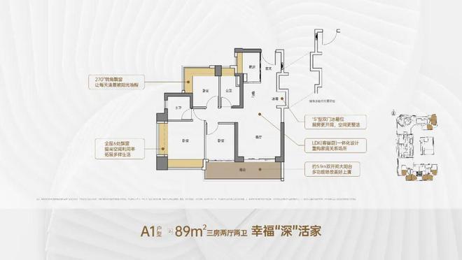 雷竞技RAYBET官网【远洋·天萃世纪雅园】户型图出炉！面积89-128㎡3-4(图3)