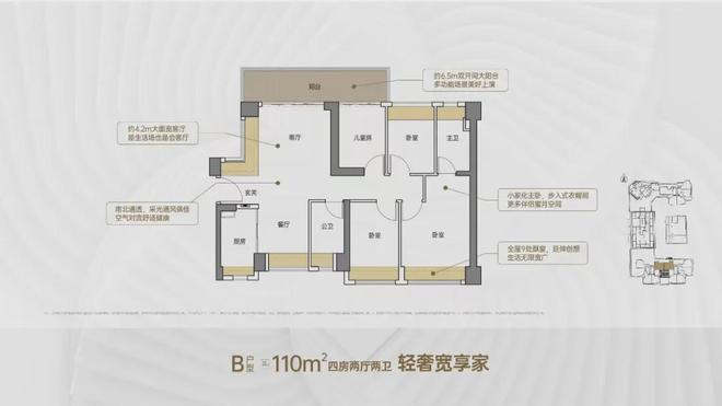 雷竞技RAYBET官网【远洋·天萃世纪雅园】户型图出炉！面积89-128㎡3-4(图4)